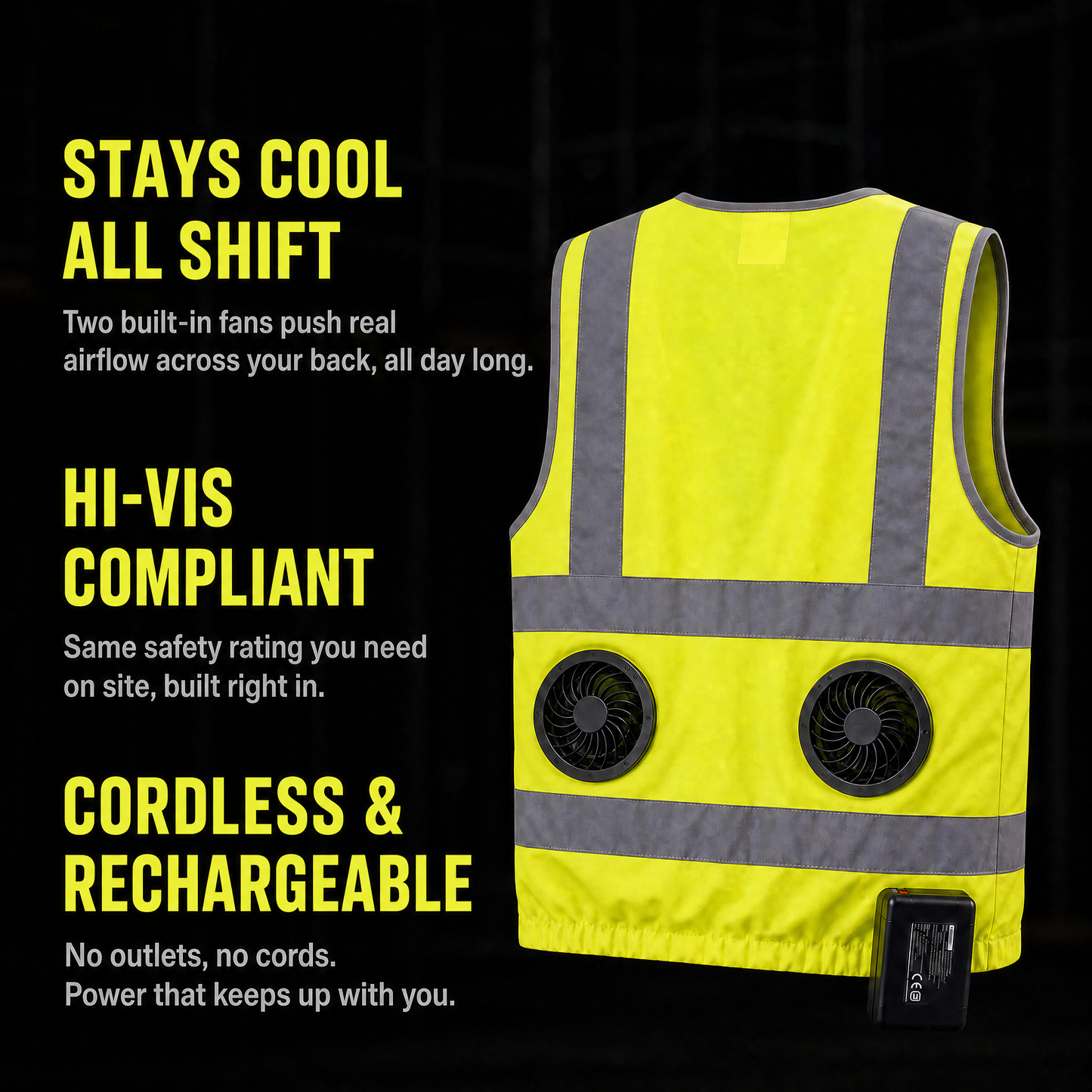 Cold Crew Hi-Vis Cooling Vest — Pre-Order